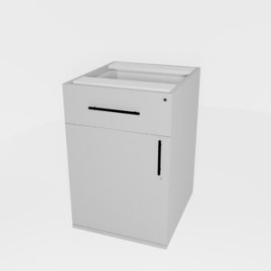 Desk Height Pedestal 1 Drawer 1 Door