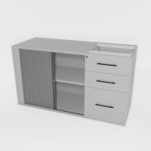 Pedenza Roller Door, 2 Drawer, 1 Filer