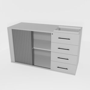 Pedenza Roller Door, 4 Drawer