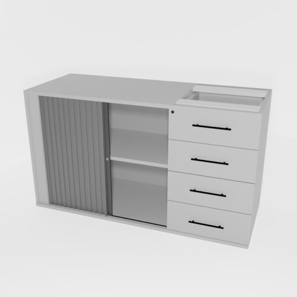 Pedenza Roller Door, 4 Drawer