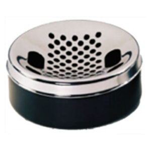 Table Top Ashtray Steel Round Chrome Plated Top
