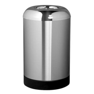 Solid Turbine Bin with Polished Dome Lid