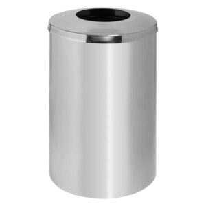 Heavy Duty 1-Division Recycle bin Stainless Steel with Internal 2 way plastic liners
