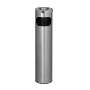 Wide Ashtray Litter Pillar With Cut Out