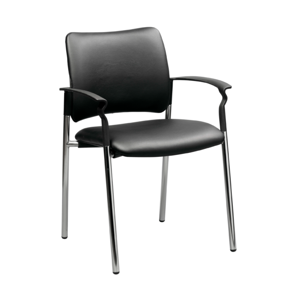 Pinko 4 Legged Stackable Chair with Arms